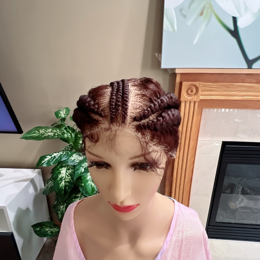 Elegant Brown Braided Wig